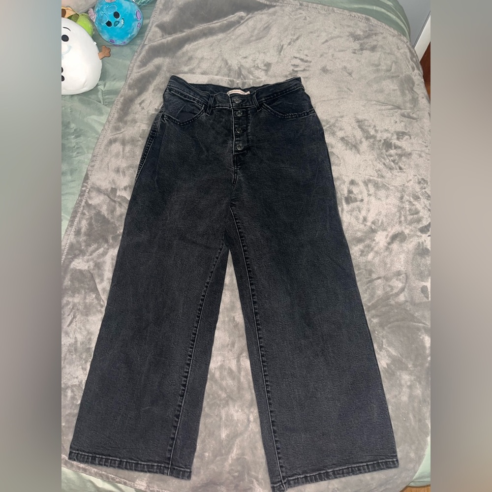 Levi’s Mile High Cropped Wide Leg Jeans